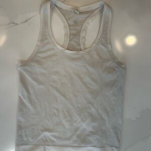 White Racerback Tank Top